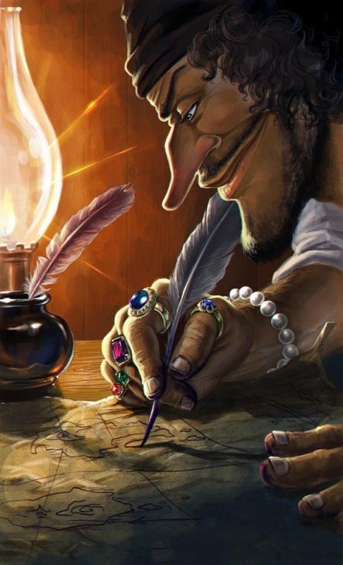 Illustration of a writer intensely drafting at a desk