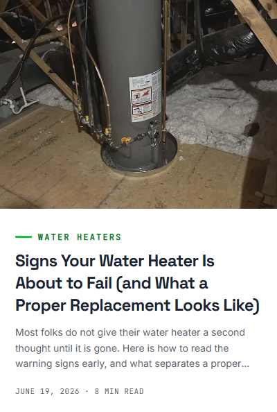 Signs your water heater is cooked blog post preview