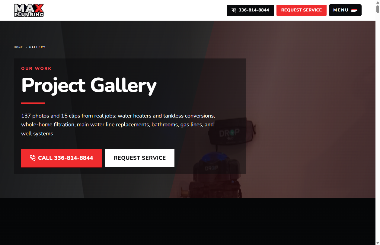 MAX Plumbing project gallery