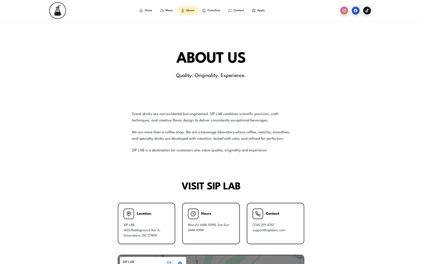 SIP LAB drink builder